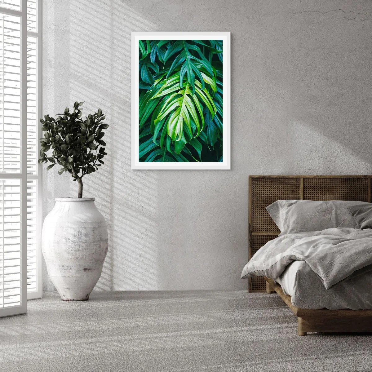 Poster in einem weißen Rahmen - Tauchen Sie ein in die Frische - 40x50 cm