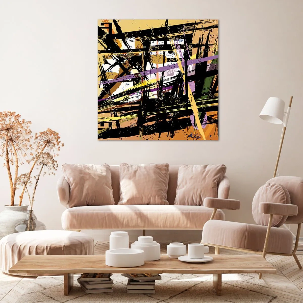 Bild auf Leinwand - Leinwandbild - Ein scharfer Schnitt - 60x60 cm