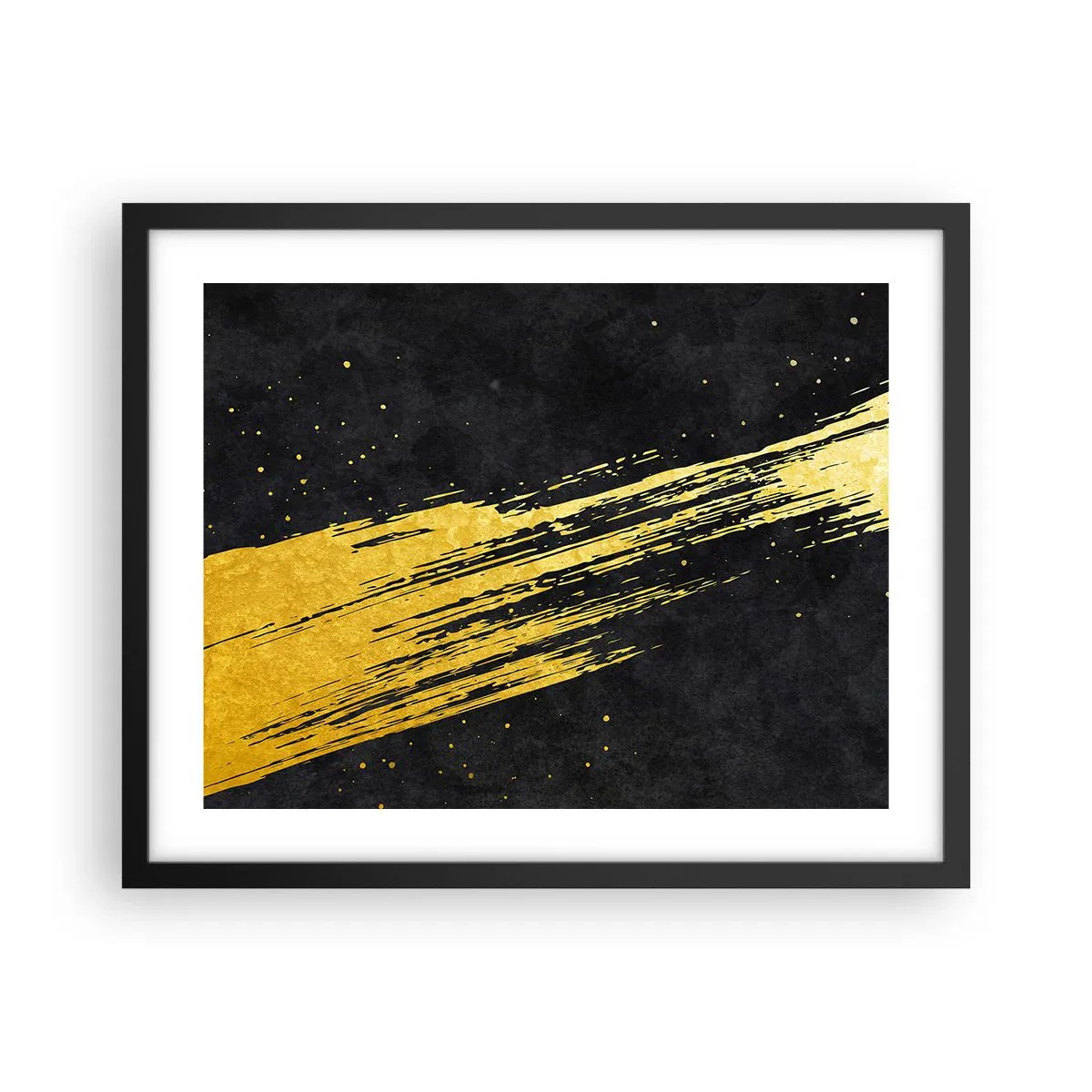 Poster in einem schwarzem Rahmen - Sprung in den Hyperraum - 50x40 cm