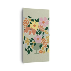 Bild auf Leinwand - Leinwandbild - Strauß voller Leben - 65x120 cm