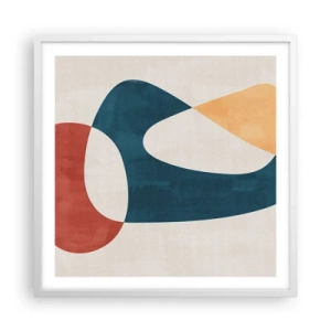 Poster in einem weißen Rahmen - Einflüsse und Metamorphosen - 60x60 cm