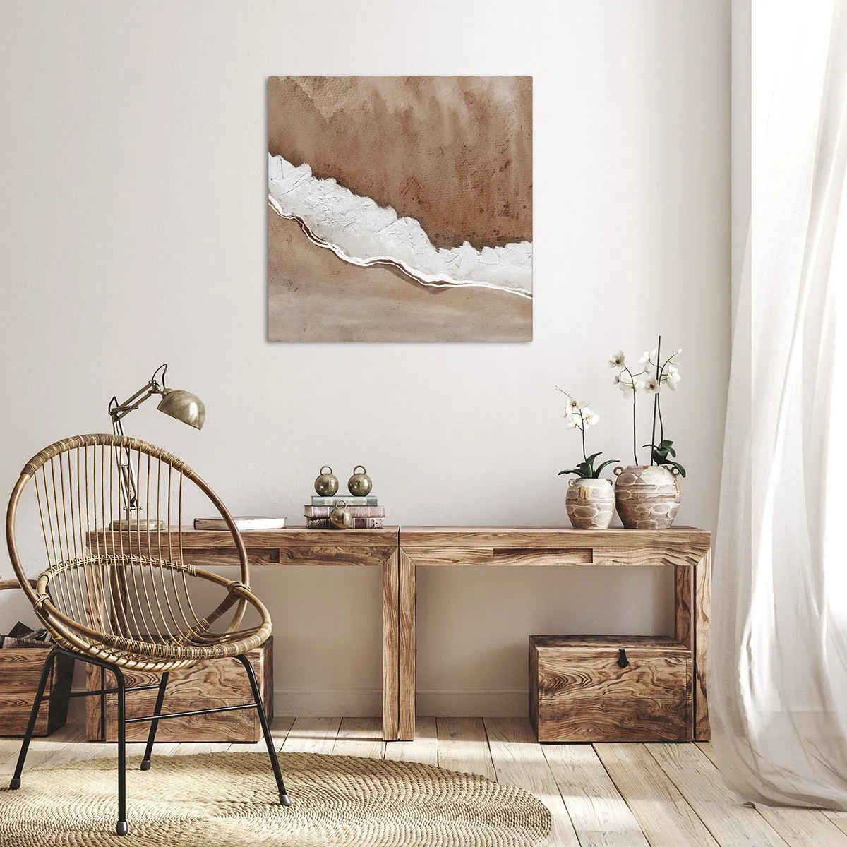 Bild auf Leinwand - Leinwandbild - In Farben der Erde - 50x50 cm