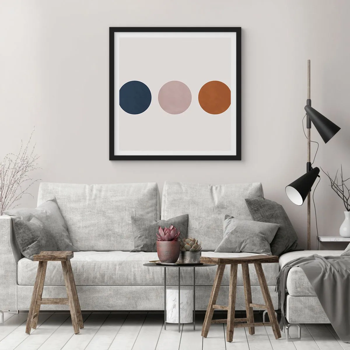 Poster in einem schwarzem Rahmen - Ein Symbol für Exzellenz - 60x60 cm