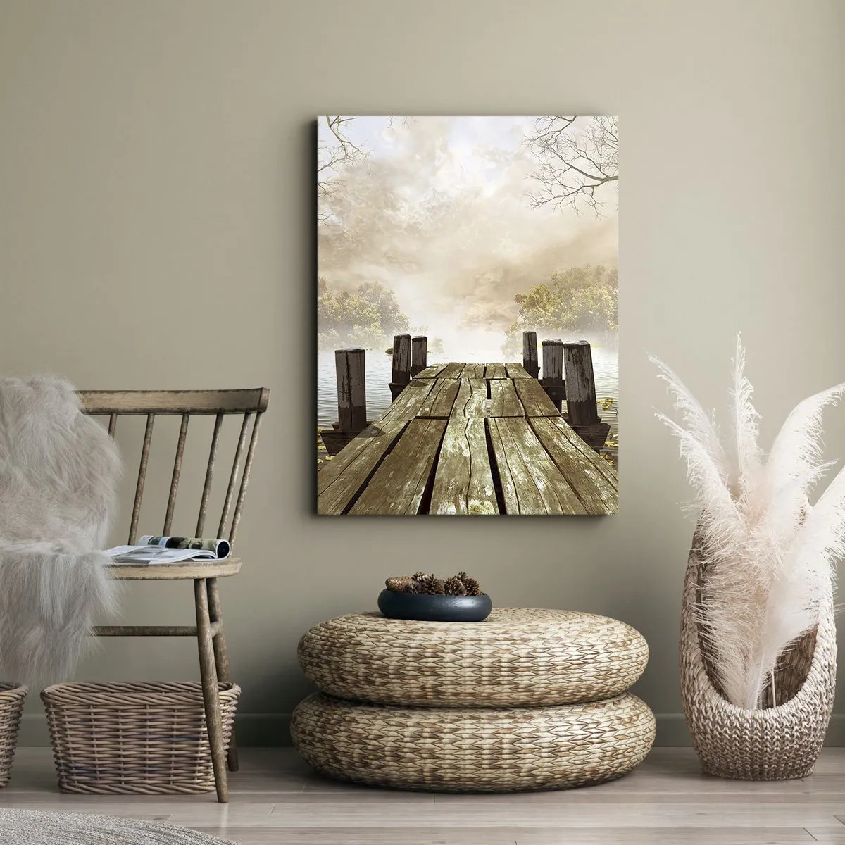 Bild auf Leinwand - Leinwandbild - Die milde Traurigkeit des Herbstes - 65x120 cm