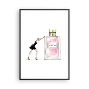 Poster in einem schwarzem Rahmen - Essenz der Weiblichkeit - 70x100 cm