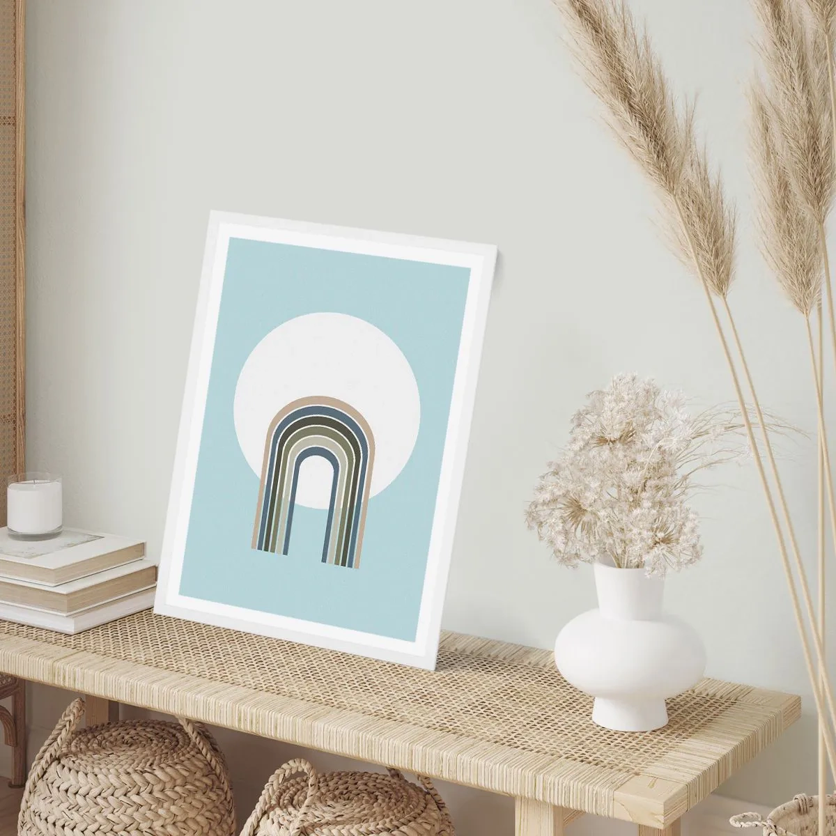 Poster in einem weißen Rahmen - Unwiderstehliche Anziehungskraft - 70x100 cm