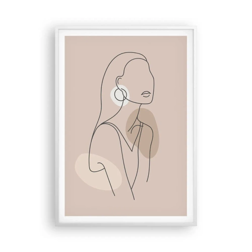 Poster in einem weißen Rahmen - Mädchenhafte Ikone - 70x100 cm