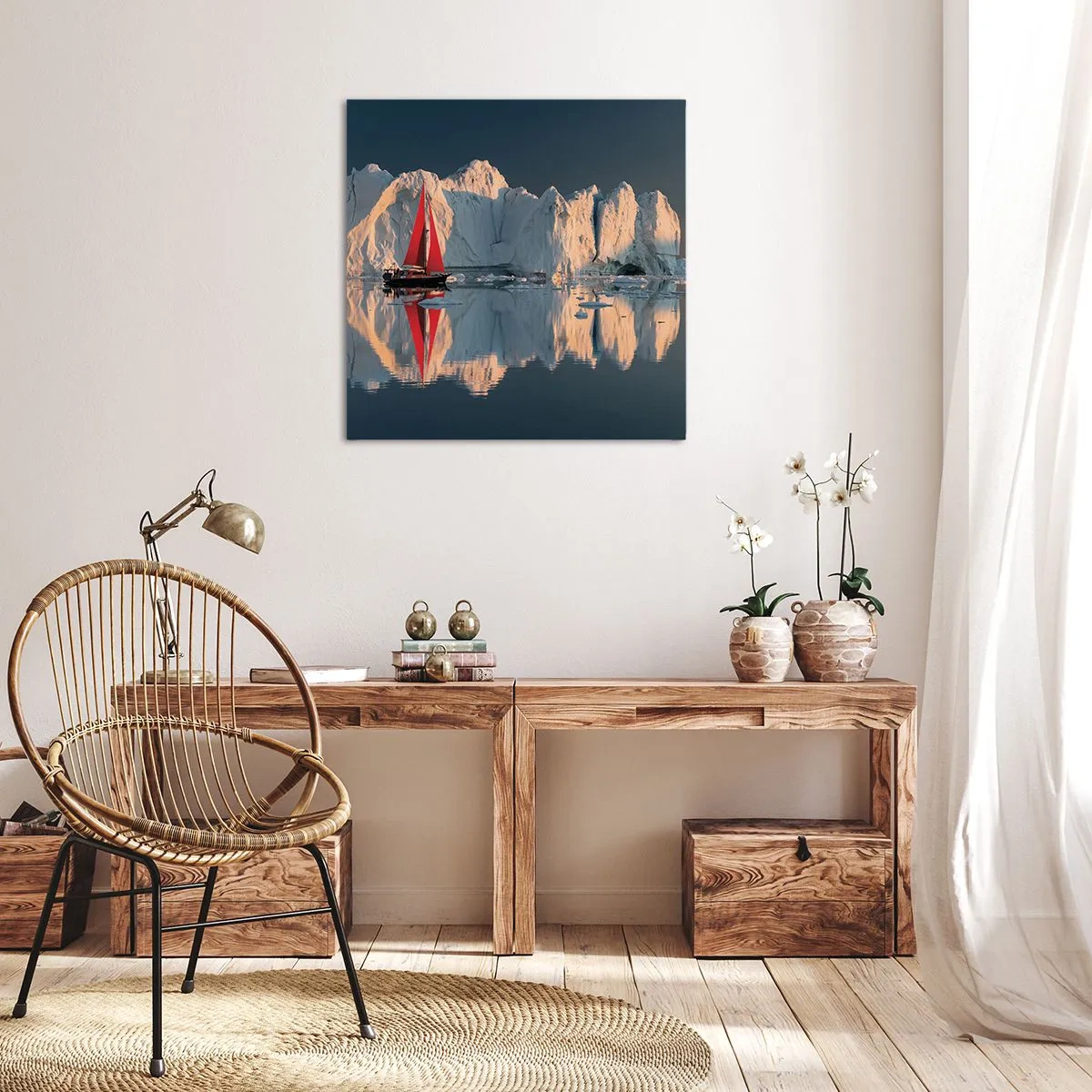 Bild auf Leinwand - Leinwandbild - Am Rande der Welt - 70x70 cm