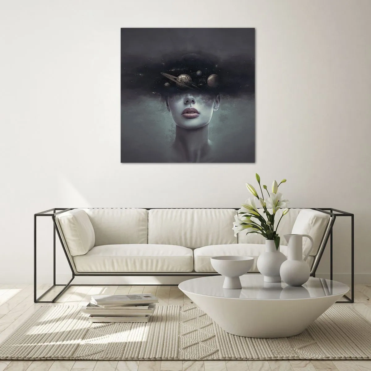 Glasbild - Bild auf glas - Und die Planeten spielen verrückt ... - 50x50 cm