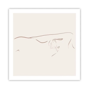 Poster - Die Form des Verlangens - 60x60 cm