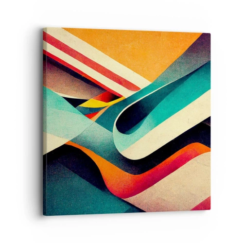 Bild auf Leinwand - Leinwandbild - Intensive Komposition - 30x30 cm