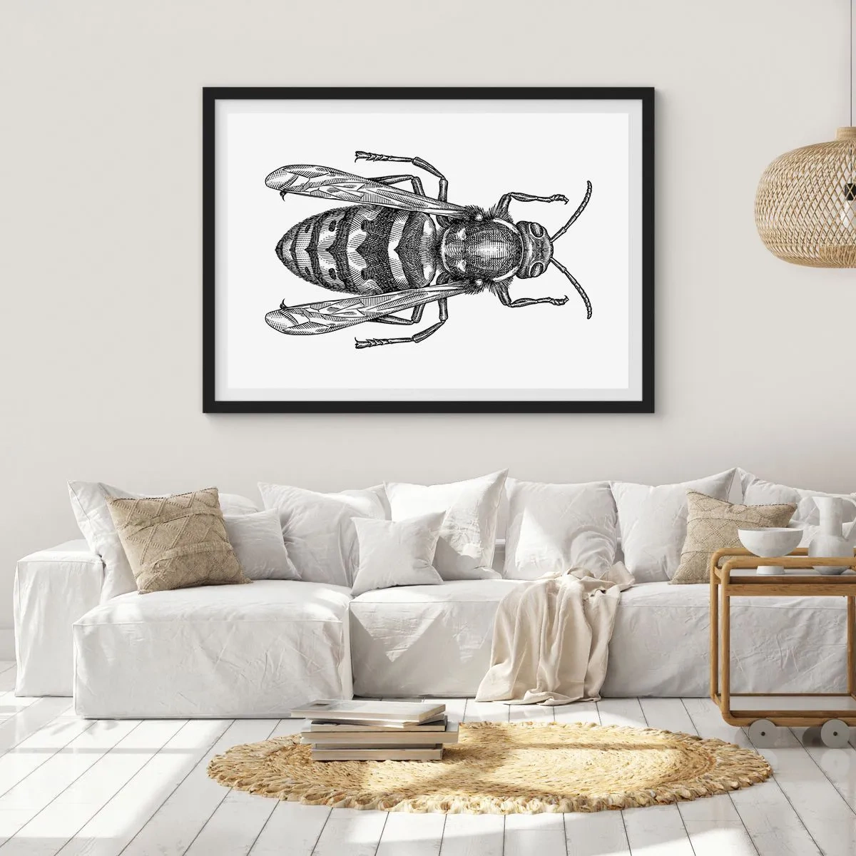 Poster in einem schwarzem Rahmen - Von einem Insektenplaneten - 40x30 cm