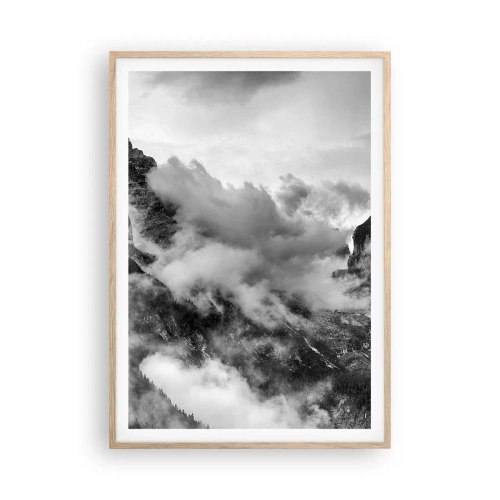 Poster in einem Rahmen aus heller Eiche - Schön und grausam - 70x100 cm