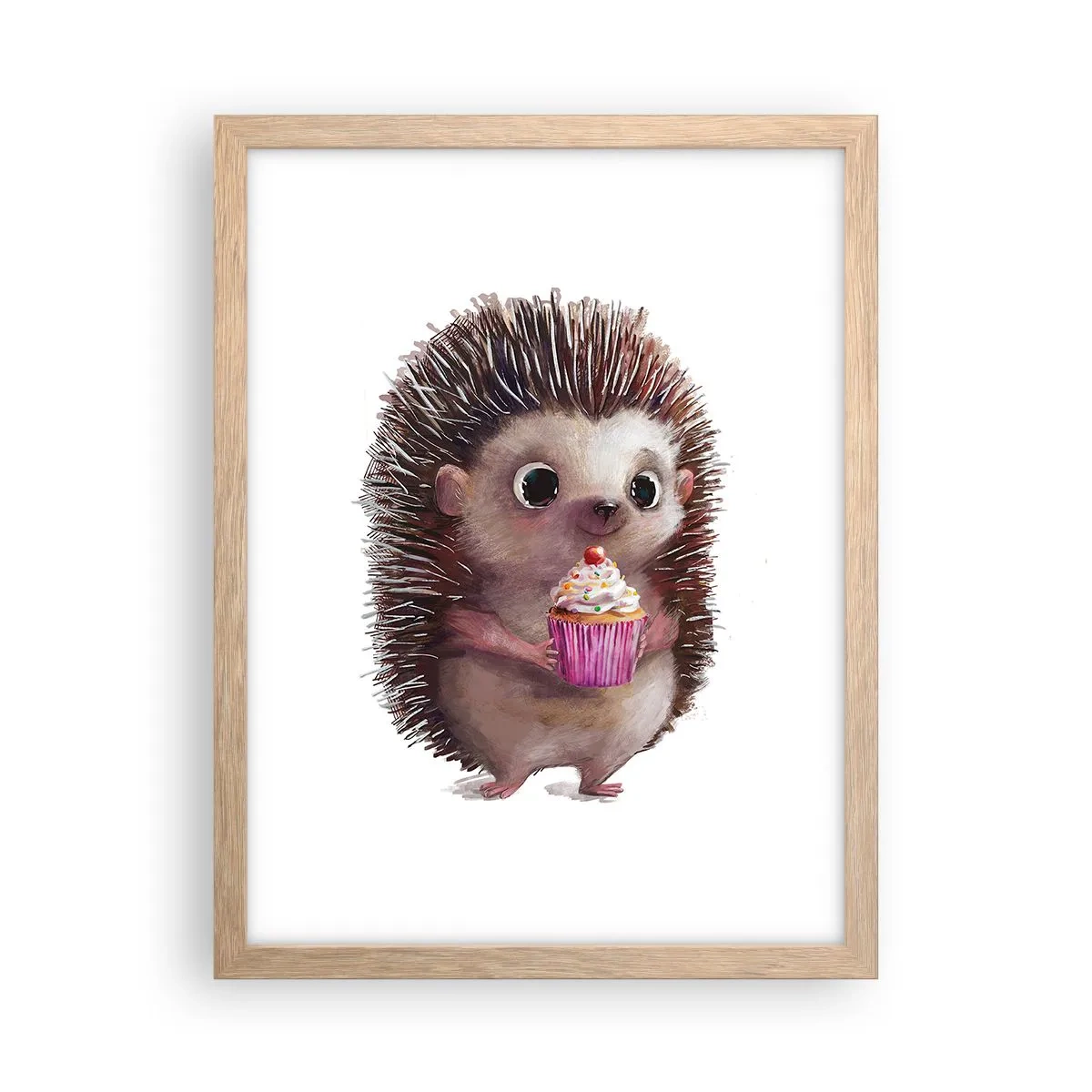 Poster in einem Rahmen aus heller Eiche - Der Feiertag ist jeden Tag - 30x40 cm