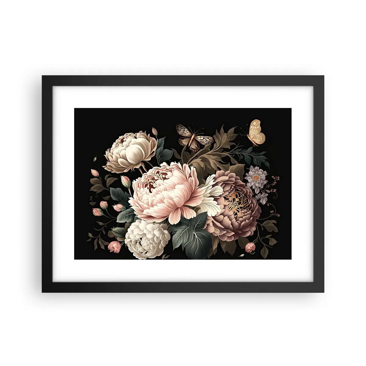 Poster in einem schwarzem Rahmen - Im Barockstil - 40x30 cm