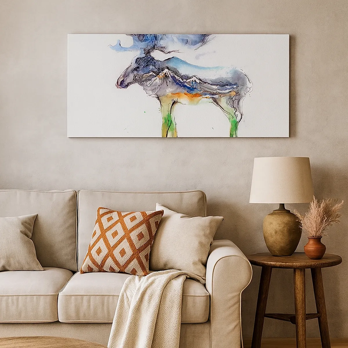 Bild auf Leinwand - Leinwandbild - Der Held eines Wintermärchens - 30x30 cm