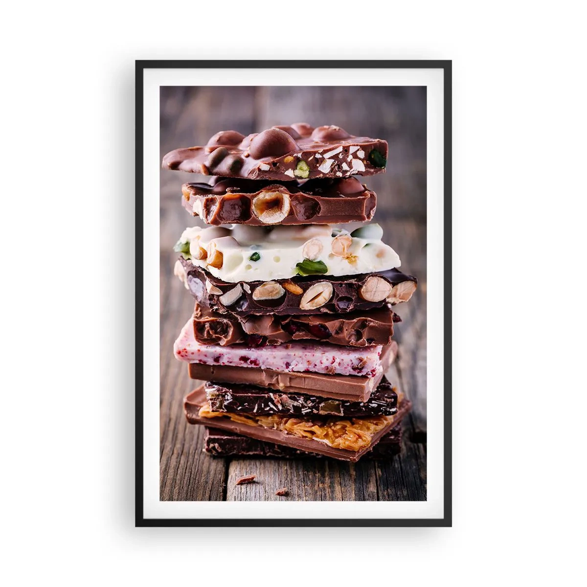 Poster in einem schwarzem Rahmen - Entzückende Aussicht - 61x91 cm