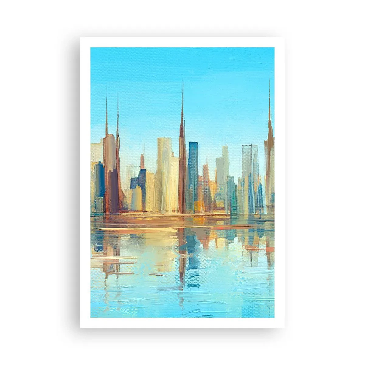 Poster - Sonnige Metropole - 70x100 cm