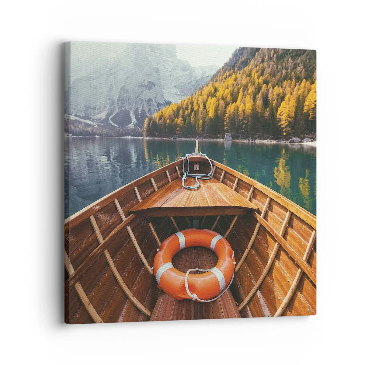 Bild auf Leinwand - Leinwandbild - Bergreise - 30x30 cm