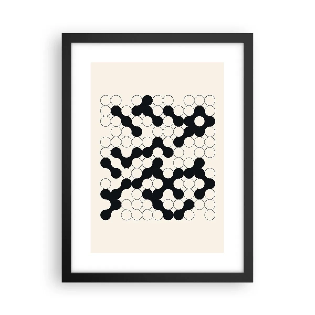 Poster in einem schwarzem Rahmen - Chinesisches Spiel – Variation - 30x40 cm