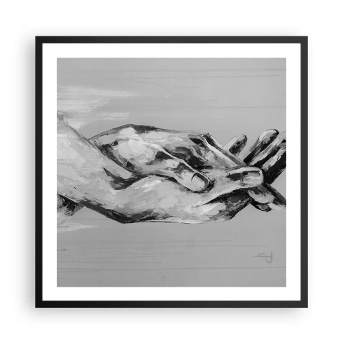 Poster in einem schwarzem Rahmen - Anfang… - 60x60 cm