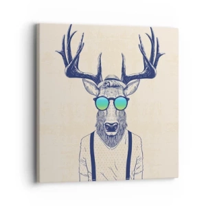 Bild auf Leinwand - Leinwandbild - Wen hast du erwartet? - 30x30 cm