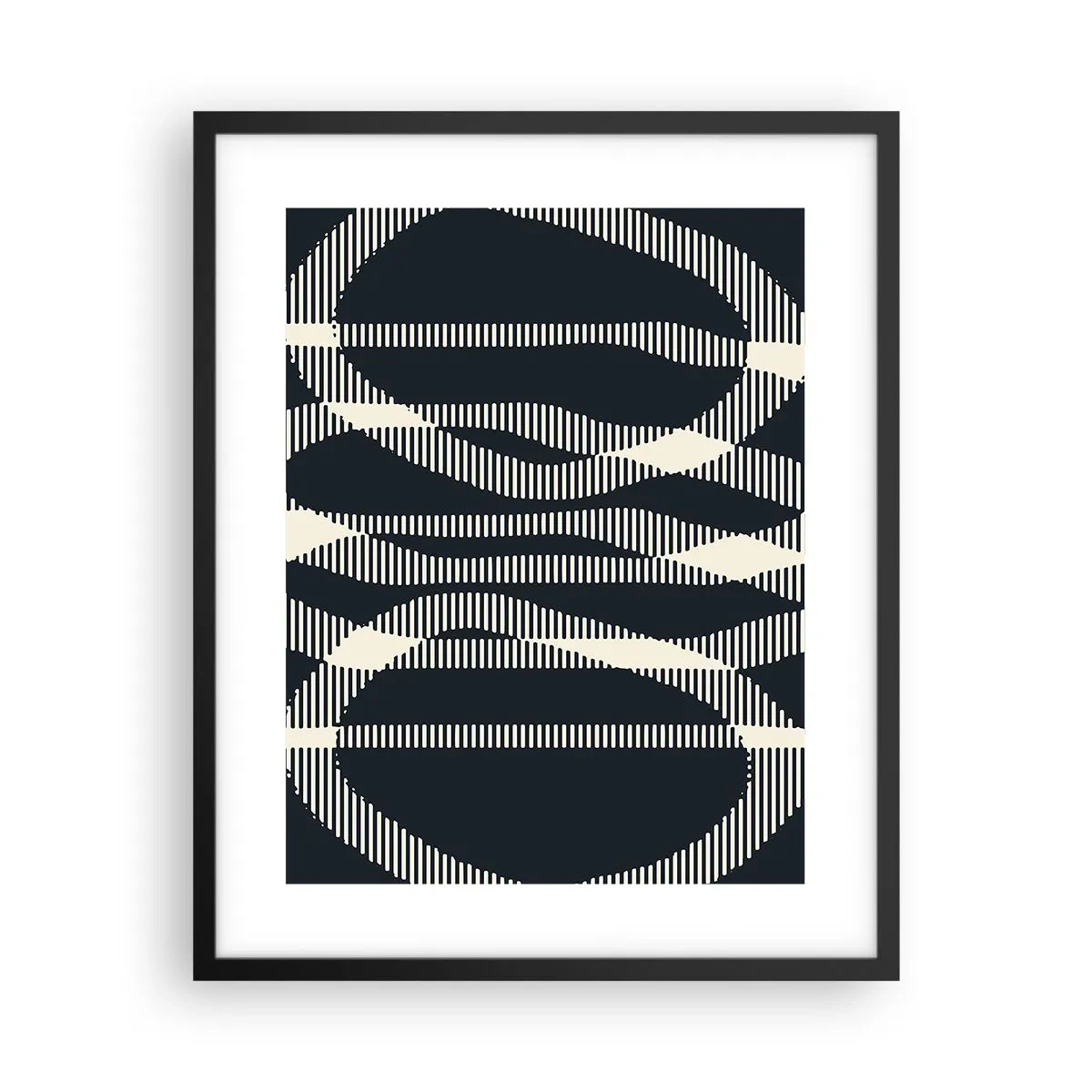 Poster in einem schwarzem Rahmen - Ein Versuch, die Dunkelheit zu durchbrechen - 40x50 cm