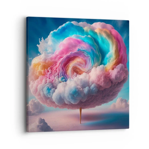 Bild auf Leinwand - Leinwandbild - Traum von einem Vergnügungspark - 30x30 cm