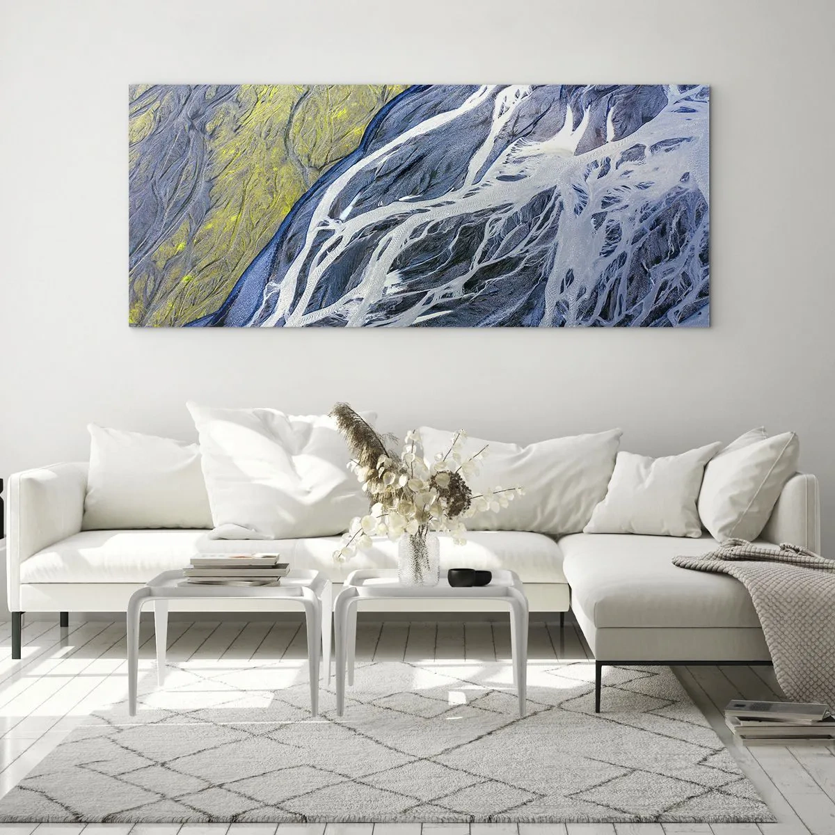 Glasbild - Bild auf glas - Felsmalereien der Natur - 100x40 cm