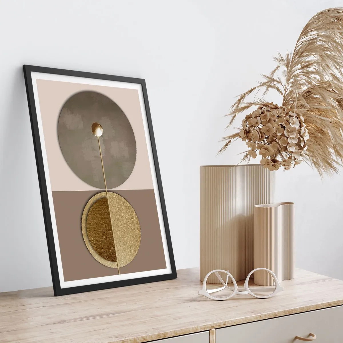 Poster in einem schwarzem Rahmen - Perfekte Balance - 61x91 cm