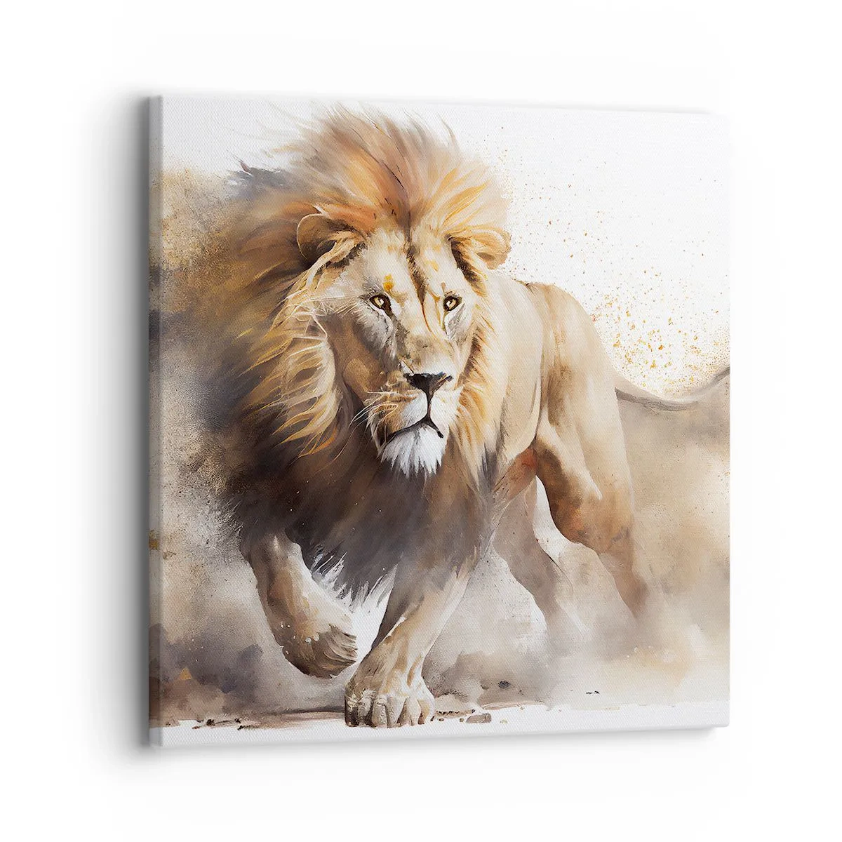 Bild auf Leinwand - Leinwandbild - Der König zog um - 30x30 cm