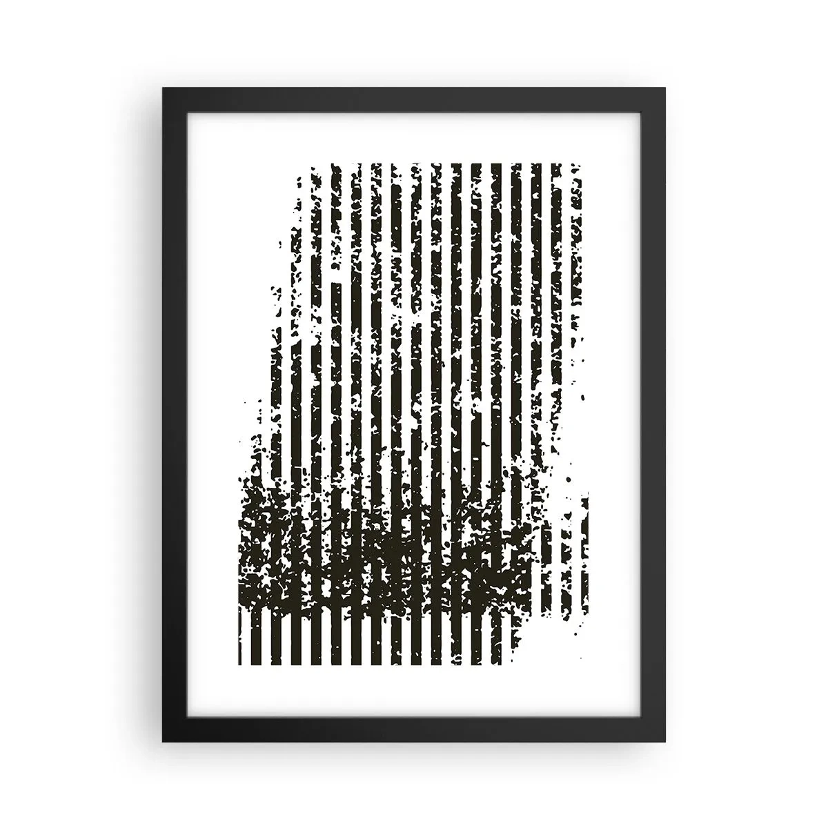 Poster in einem schwarzem Rahmen - Rhythmus und Rauschen - 30x40 cm