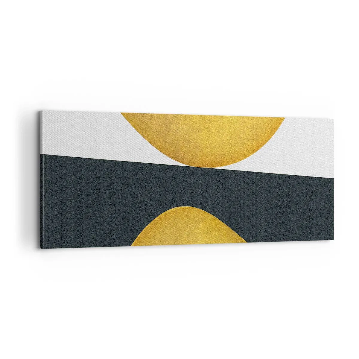 Bild auf Leinwand - Leinwandbild - Erstens: Gold - 100x40 cm