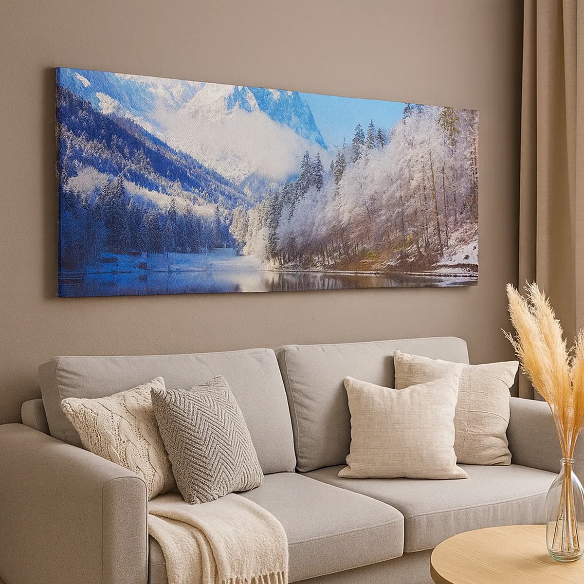 Bild auf Leinwand - Leinwandbild - Schneefang - 30x30 cm