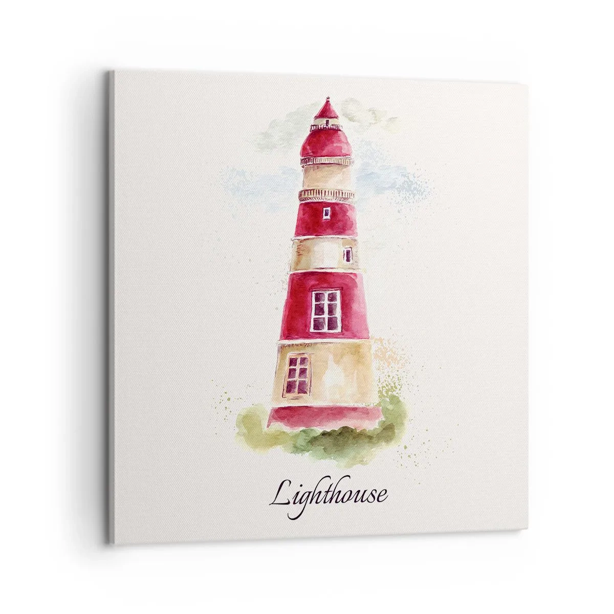 Bild auf Leinwand - Leinwandbild - Das Wetter ringsum ist immer gut - 60x60 cm