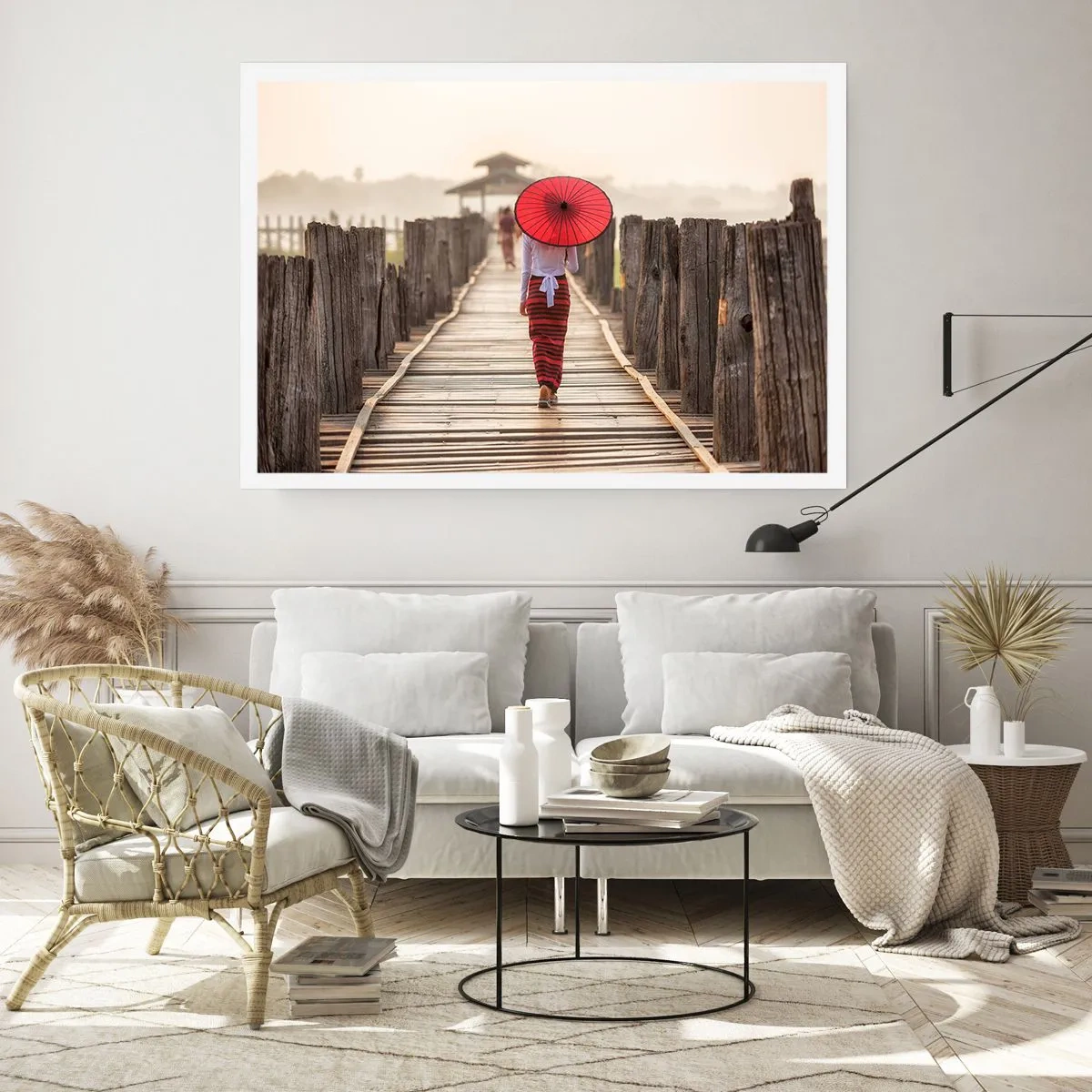 Poster - Auf der alten Brücke - 40x30 cm