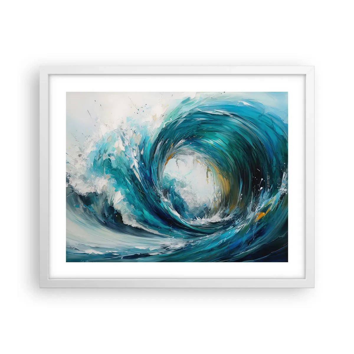 Poster in einem weißen Rahmen - Meeresportal - 50x40 cm