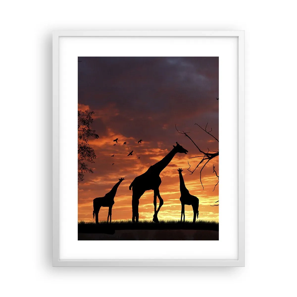 Poster in einem weißen Rahmen - Ein kleines Abendessen mit deinen Liebsten - 40x50 cm