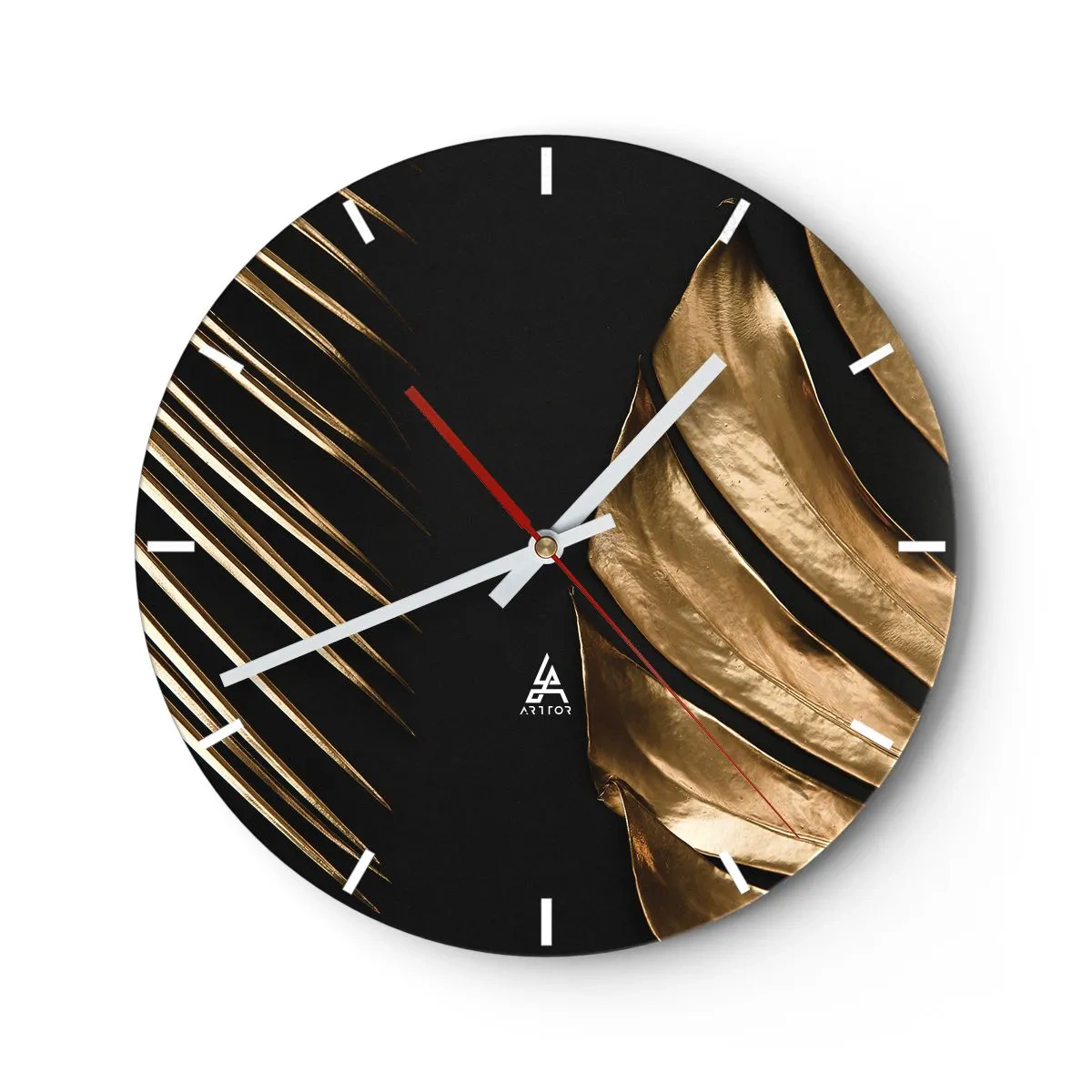 Wanduhr - Glasuhr - Anders und genauso teuer - 40x40 cm