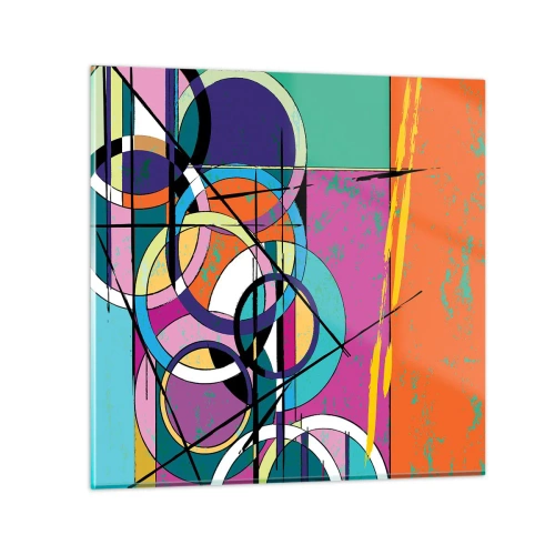 Glasbild - Bild auf glas - Rad für Rad - 60x60 cm