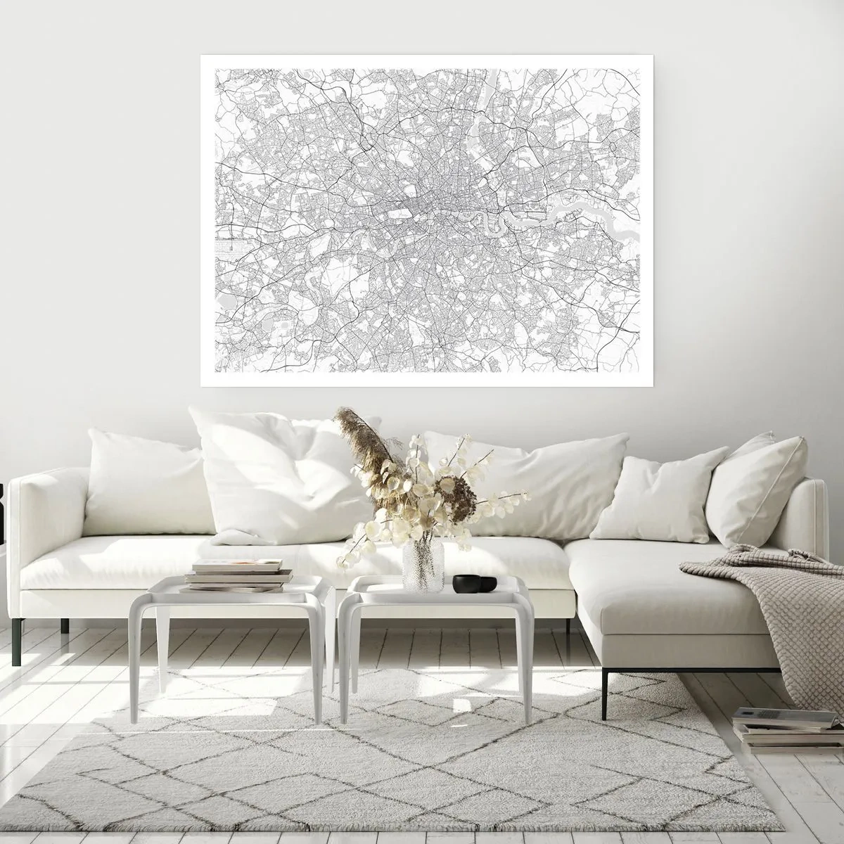 Poster - Karte des Labyrinths von London - 50x40 cm