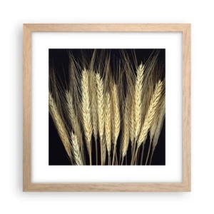 Poster in einem Rahmen aus heller Eiche - Rustikale Magie - 30x30 cm