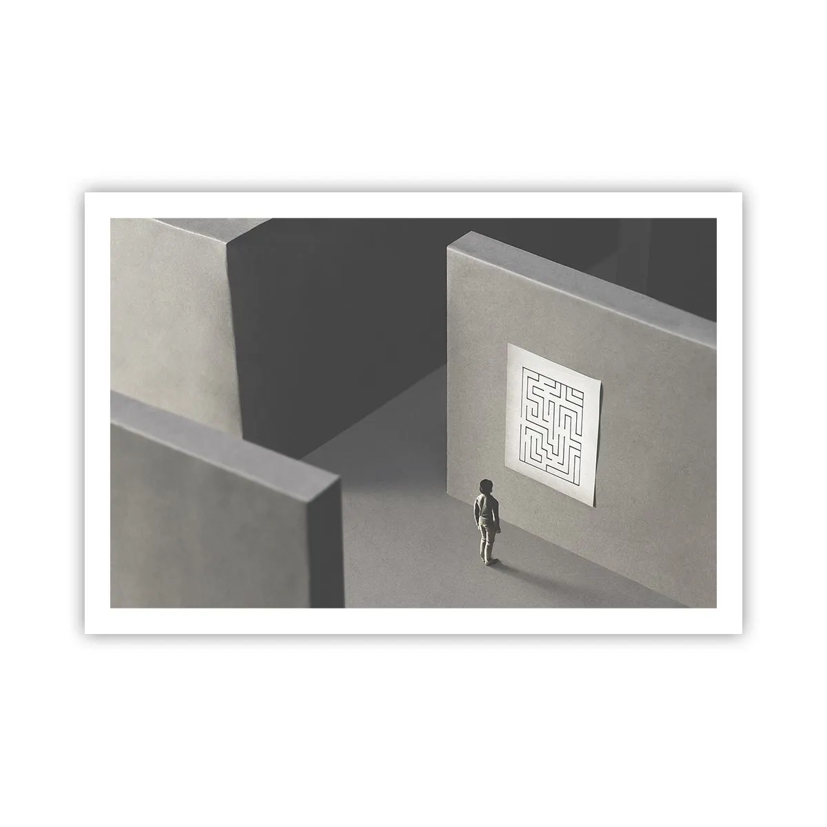 Poster - Aber wo bin ich? - 91x61 cm