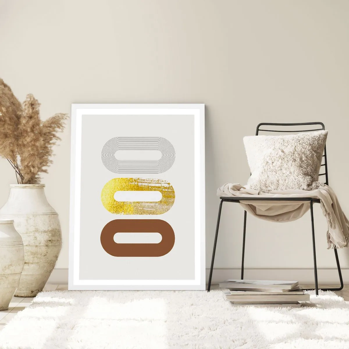 Poster in einem weißen Rahmen - Oooh! - 40x50 cm