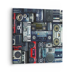 Bild auf Leinwand - Leinwandbild - Sehnsucht nach den 1980er Jahren - 30x30 cm