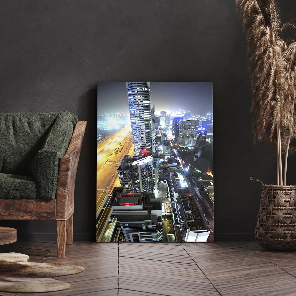 Bild auf Leinwand - Leinwandbild - Ein Wunder in der Wüste - 55x100 cm