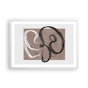 Poster in einem weißen Rahmen - Komposition – die Suche nach Fülle - 70x50 cm