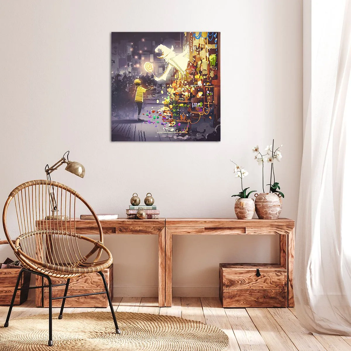 Bild auf Leinwand - Leinwandbild - Magie ist da - 50x50 cm