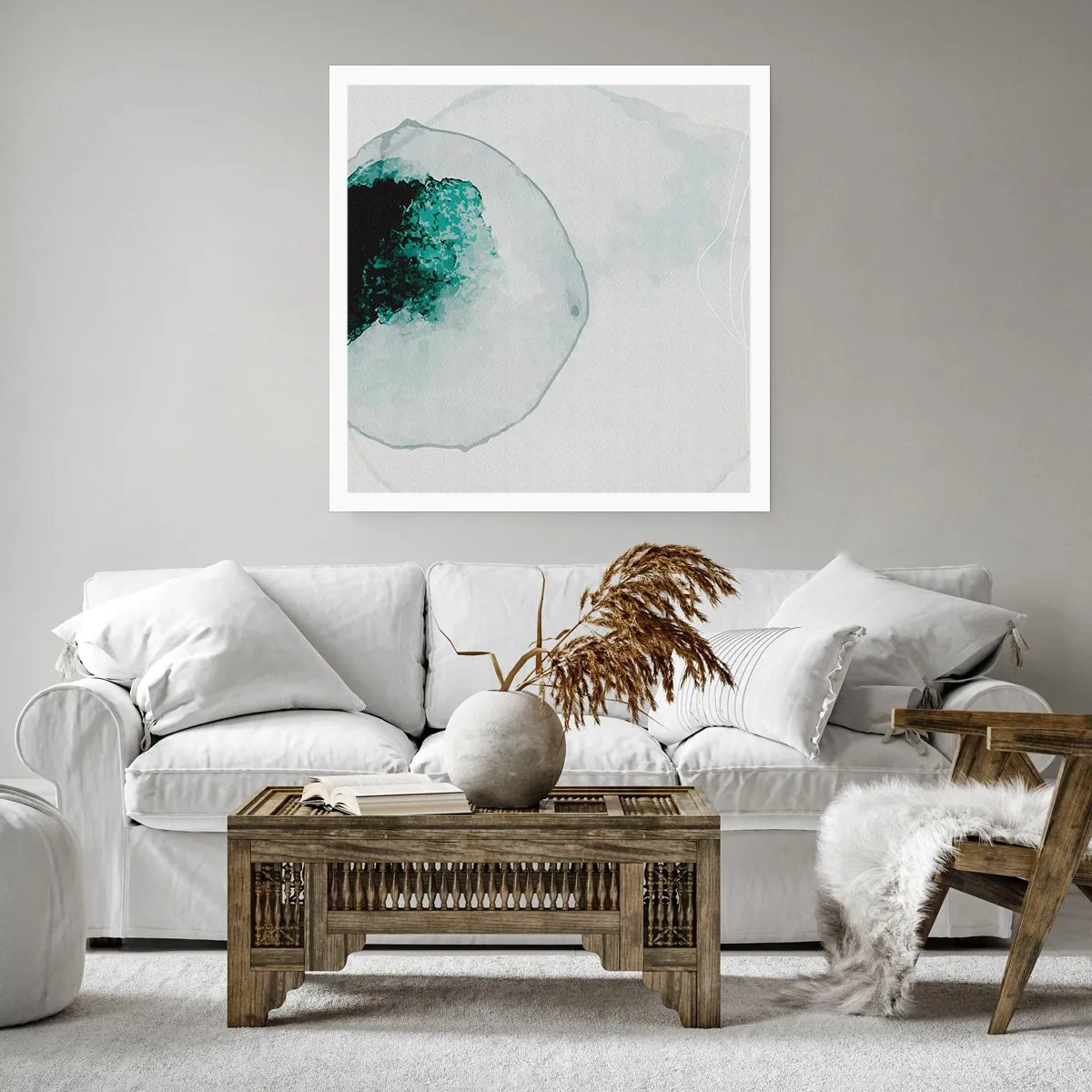 Poster - In einem Tropfen Wasser - 40x40 cm