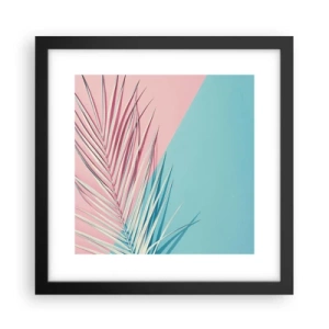 Poster in einem schwarzem Rahmen - Tropischer Eindruck - 30x30 cm
